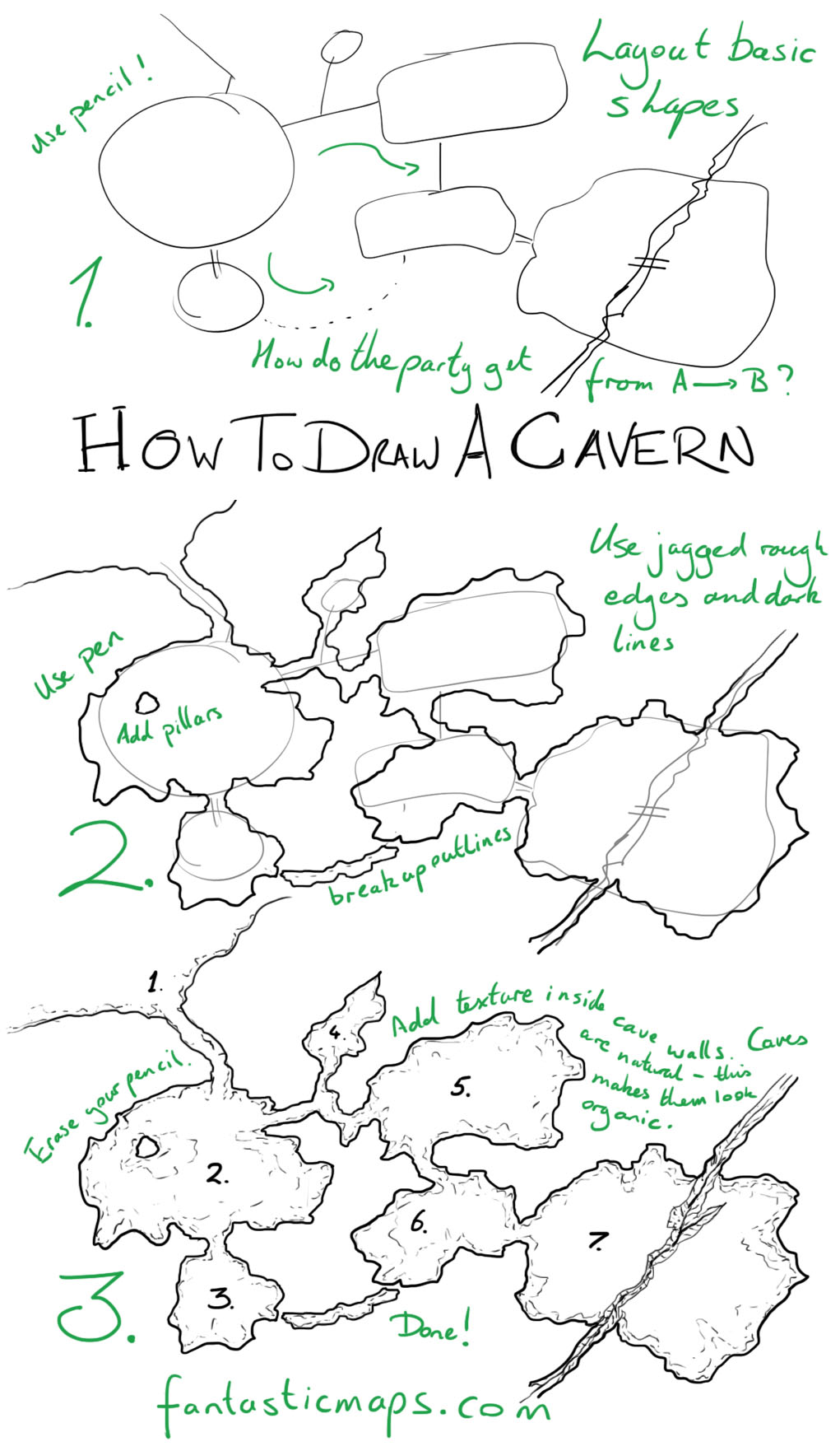 How To Draw A Cave Map
