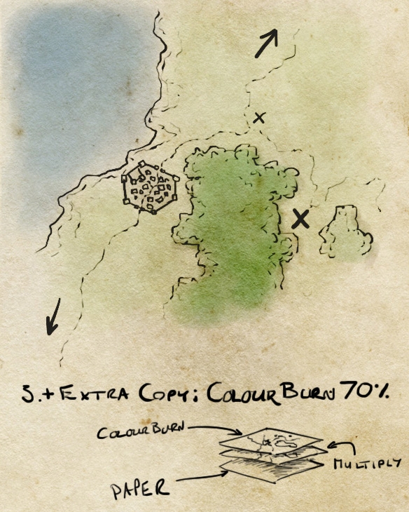 duplicate the map and set to colour burn