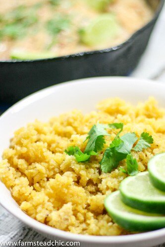 Paleo and Whole30 Plantain Rice • The Farmstead Chick | Kristi Barnes