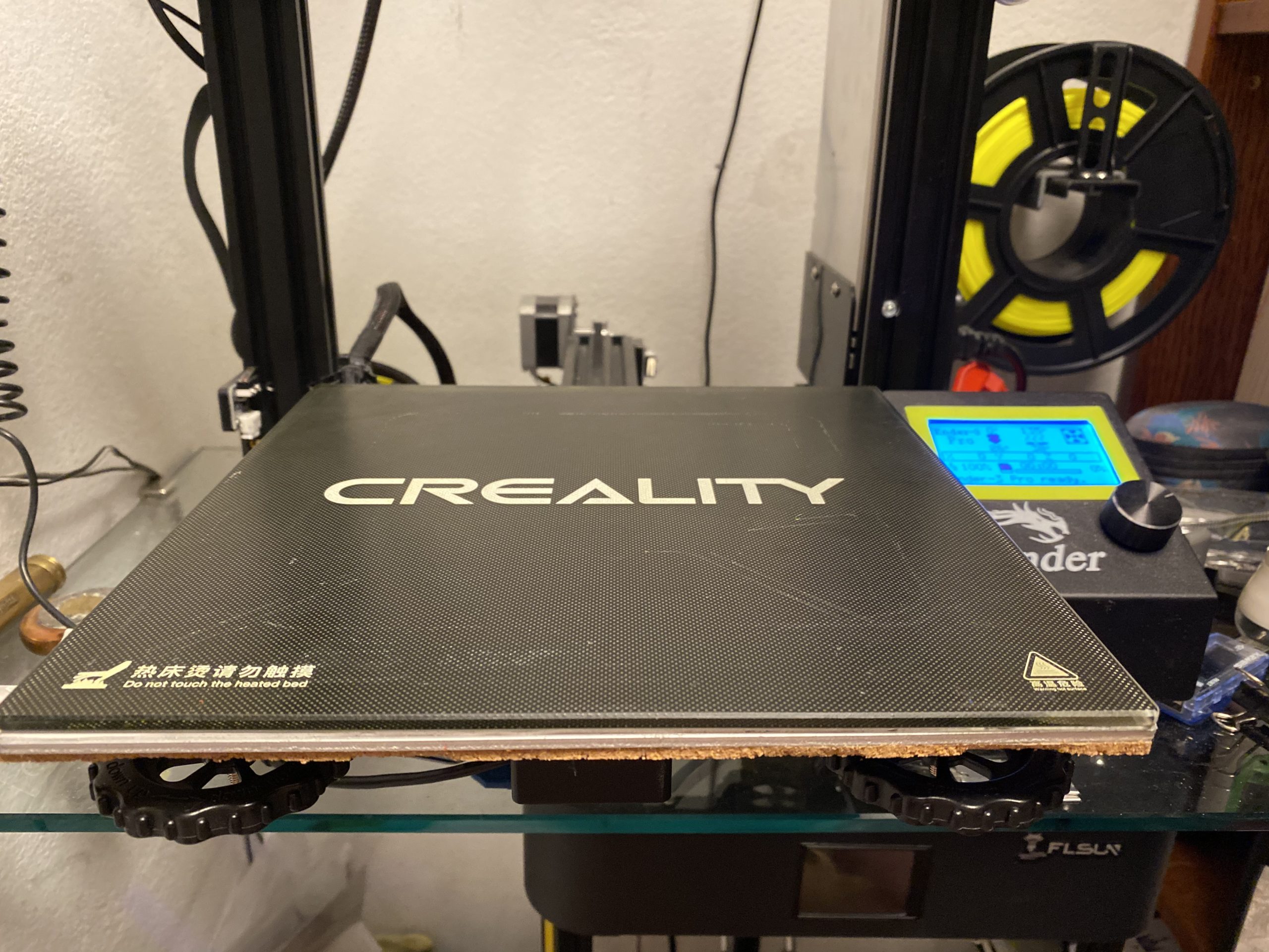 Ender 3 pro glass bed with no clips. Calamity Blog