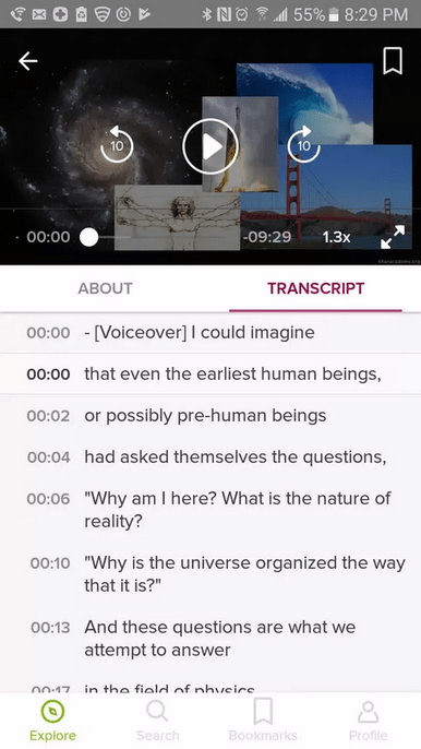 Khan Academy Transcripts
