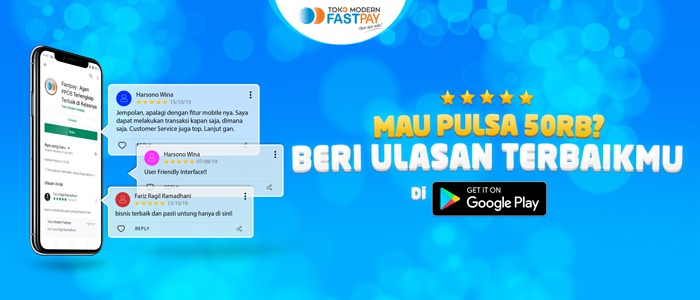 Ulas Pengalaman Menarik Menjadi Juragan Fastpay di Google Playstore Langsung Dapat Saldo 50Rb! - Blog Fastpay