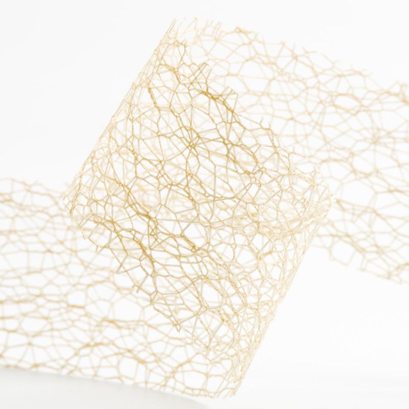 Ivory Deco Web Mesh Ribbon