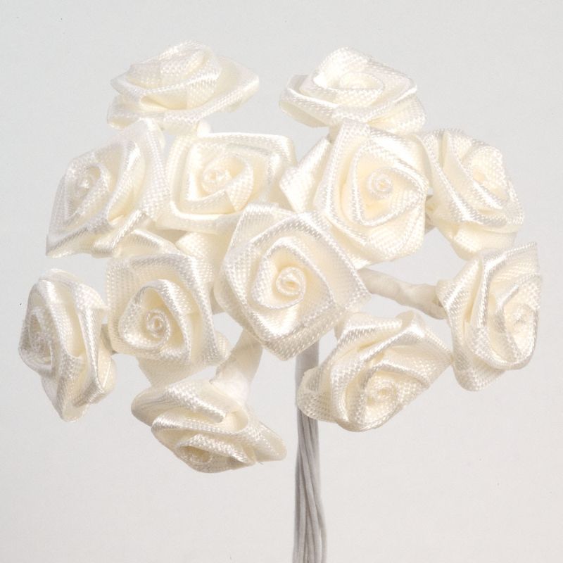 Ivory Ribbon Roses