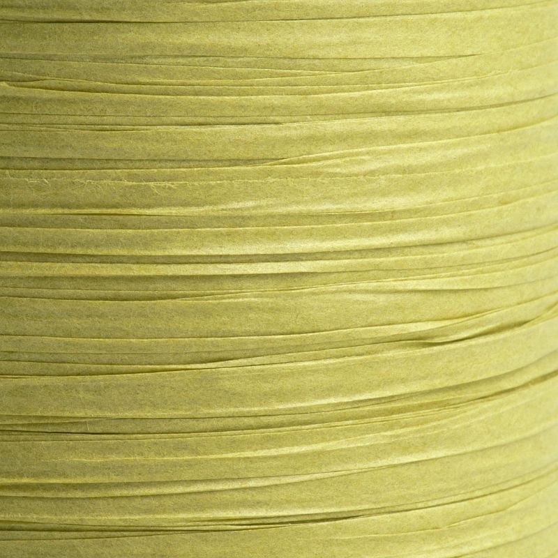 Olive Paper Raffia Ribbon 100m Roll