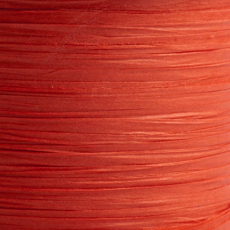 Red Paper Raffia Ribbon 100m Roll