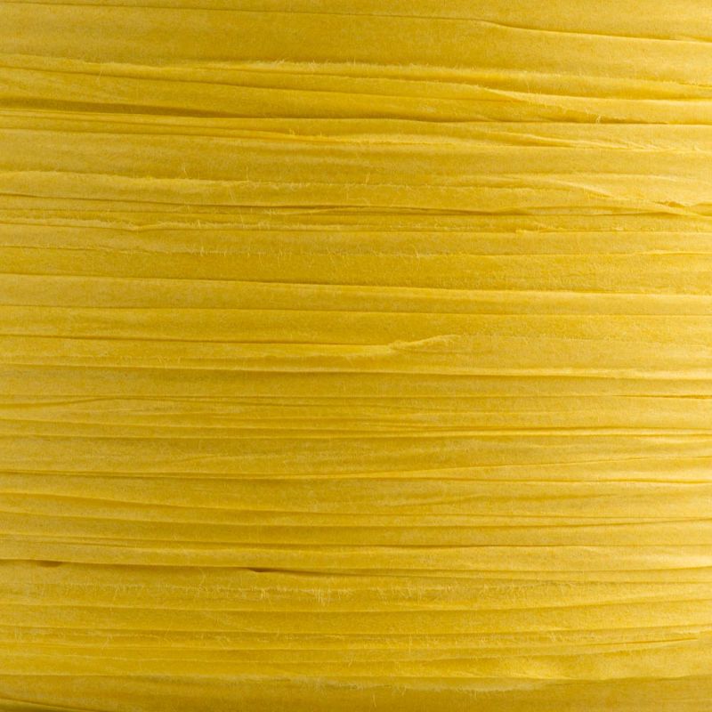 Yellow Paper Raffia Ribbon 100m Roll