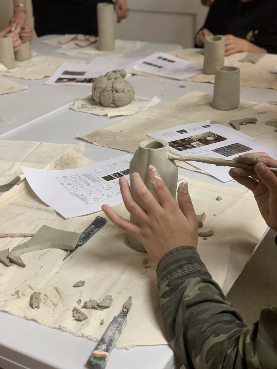 Young Carers Making pots