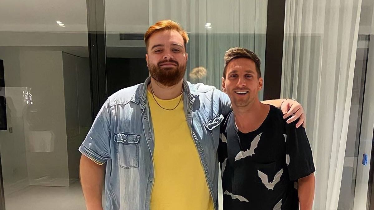 images Ibai  viral ibai flat explains the history of the dinner in the house of messi