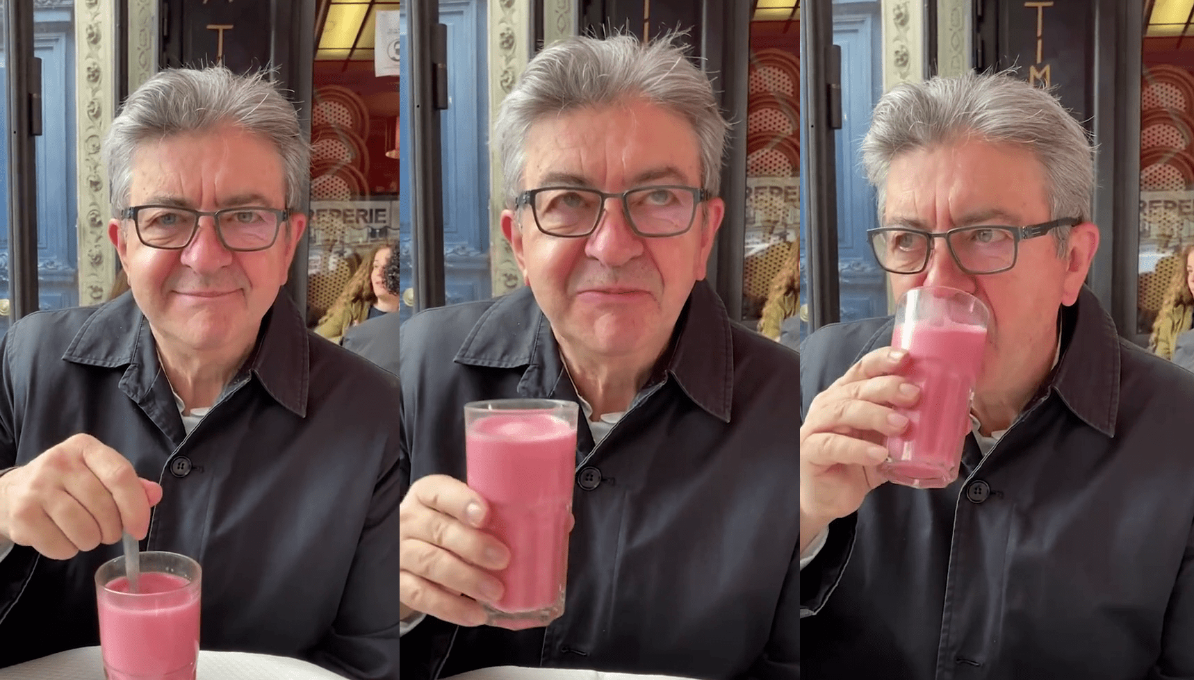 Il s'est récemment délecté d'un lait fraise . Conference De Presse De Melenchon Il Denonce Le Caractere Ouvertement Factieux De La Manif Des Policiers Fdesouche