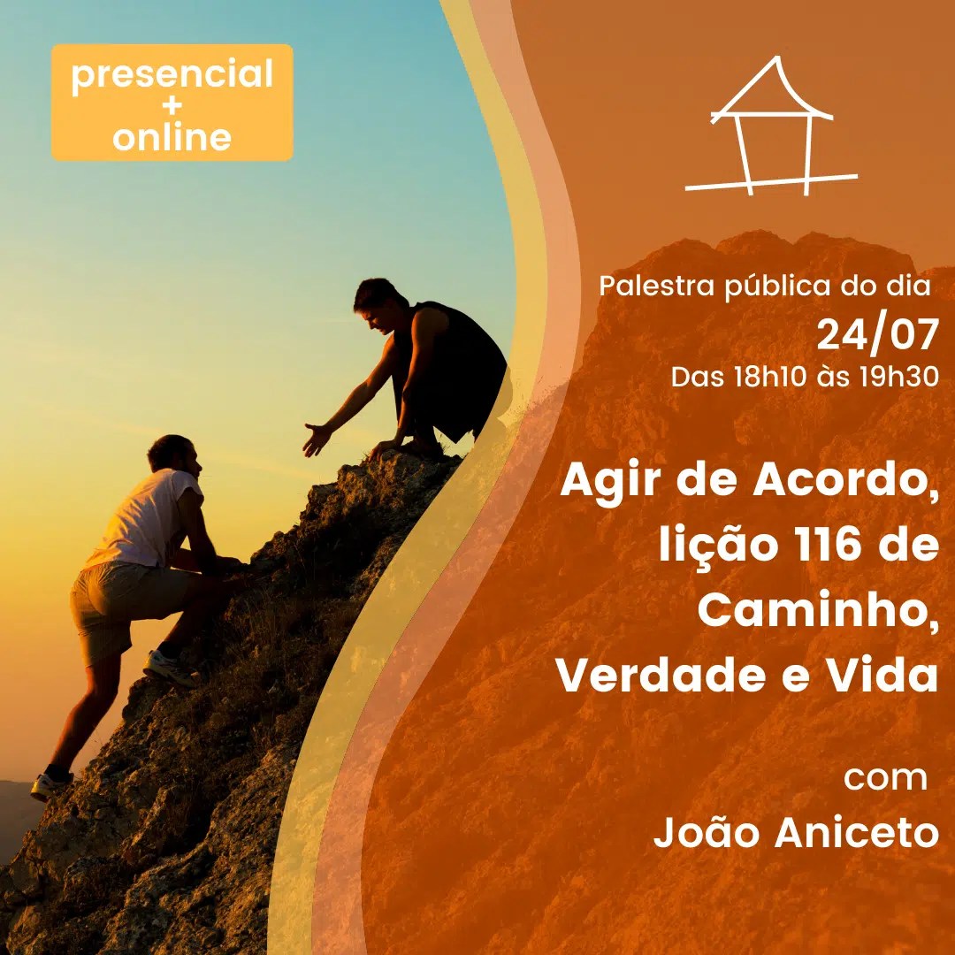 Cartaz: Agir de acordo