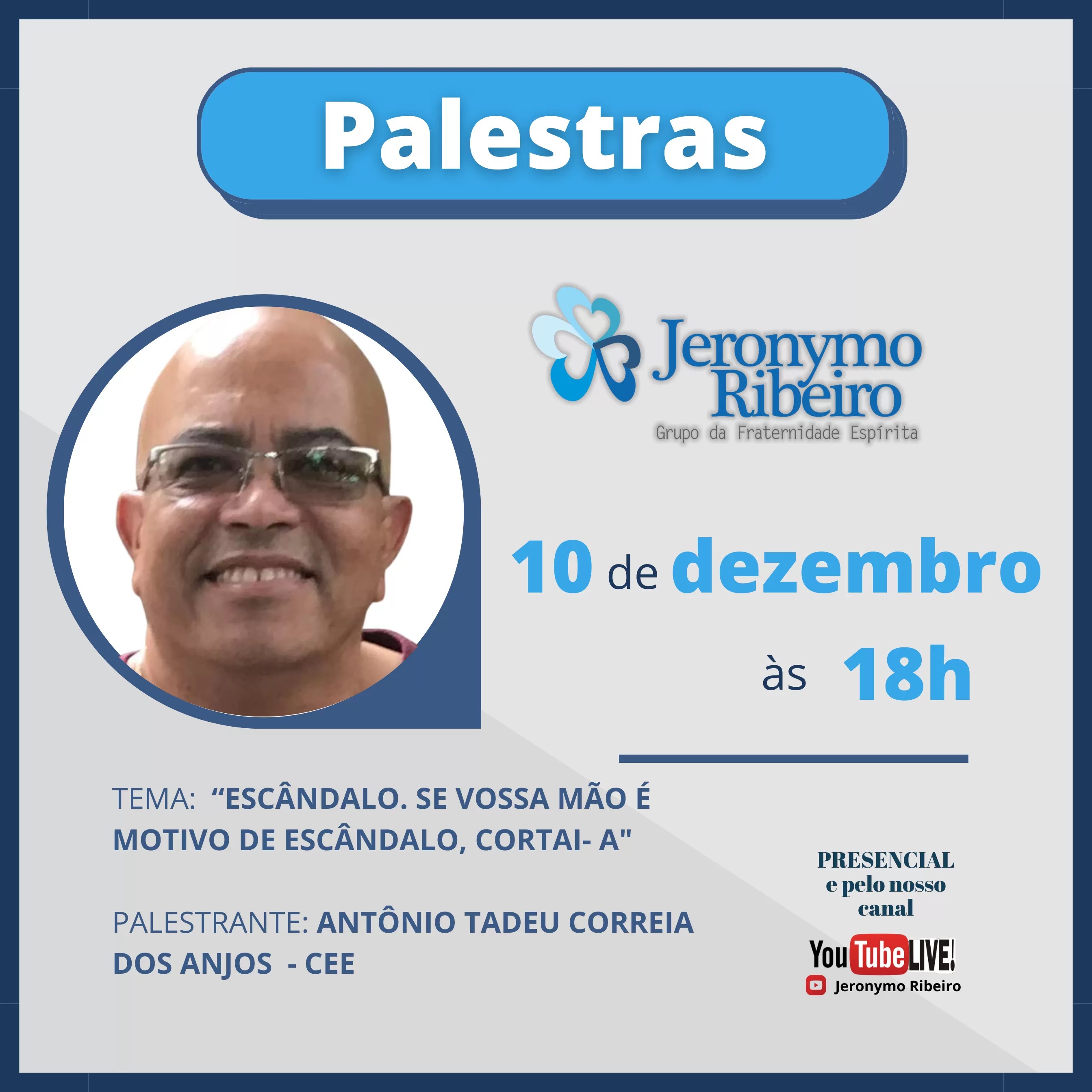 Cartaz: Escândalo, se vossa mão é motivo de escândalo, cortai-a