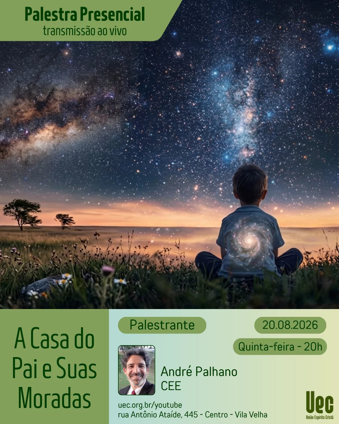 Cartaz: A casa do Pai e suas moradas
