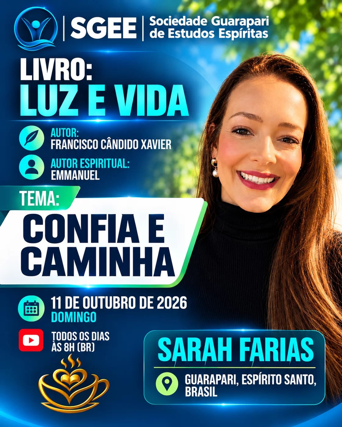 Cartaz: Confia e caminha