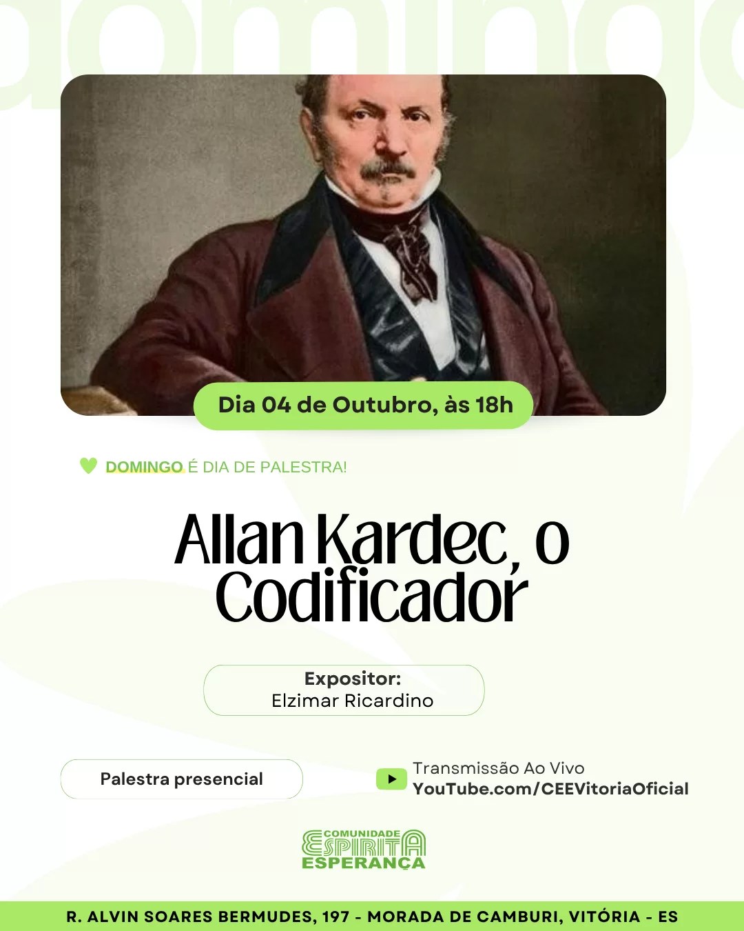 Cartaz: Allan Kadec, o codificador