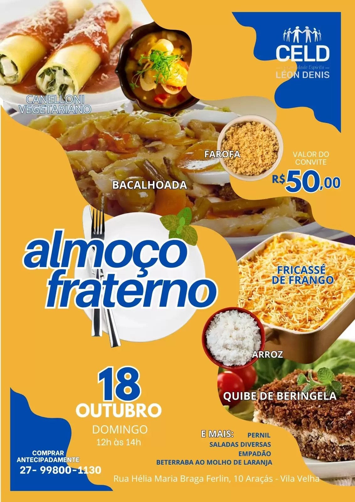 Cartaz: Almoço fraterno