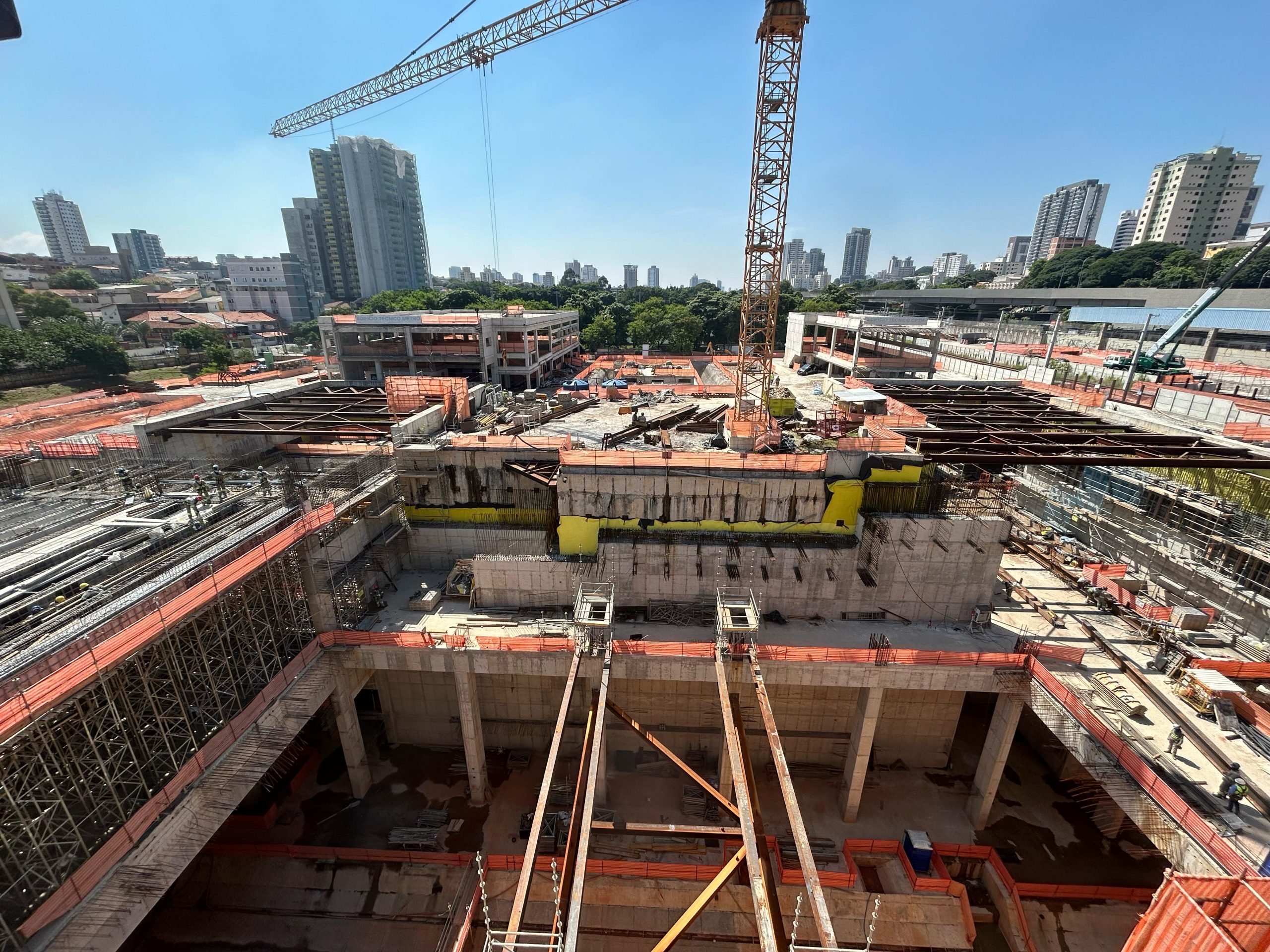 Obras do Complexo Penha avançam na expansão da Linha 2-Verde do Metrô