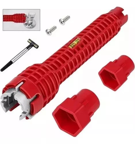 Llave De Tubo Multiuso 8 En 1 Plomeria Griferia Cañeria Caño