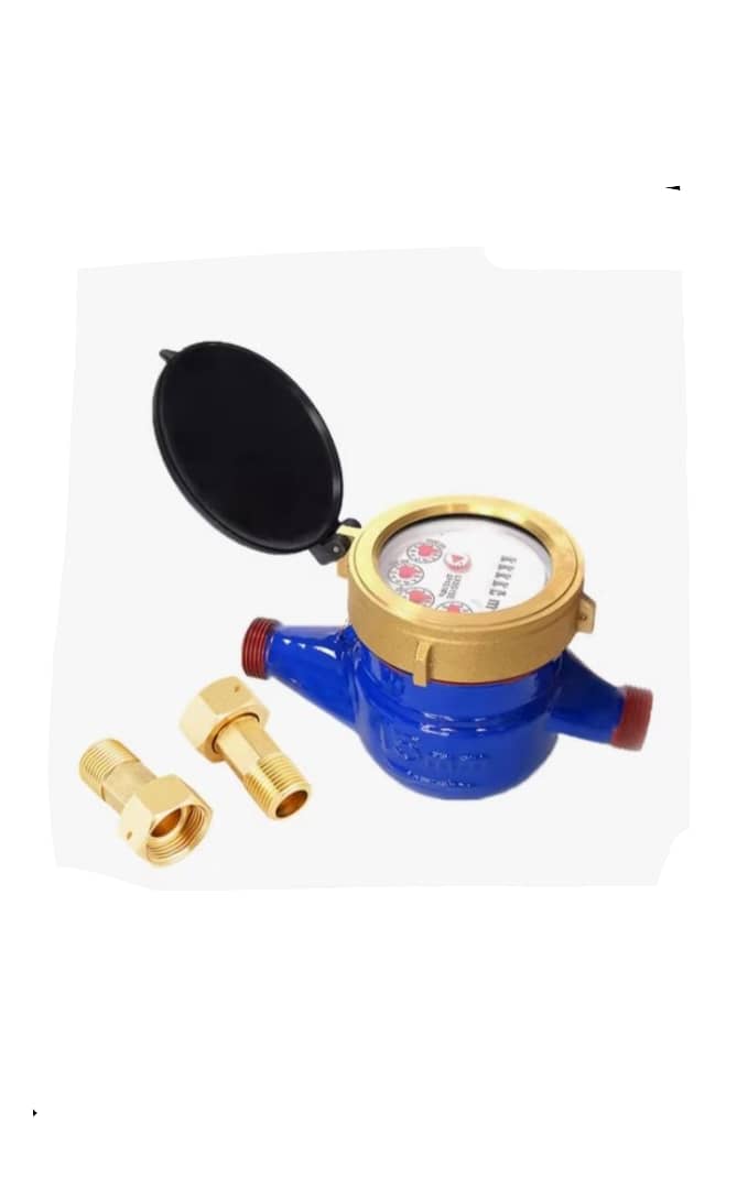 Medidor Remarcador De Agua Con Terminales De Conexion 1/2