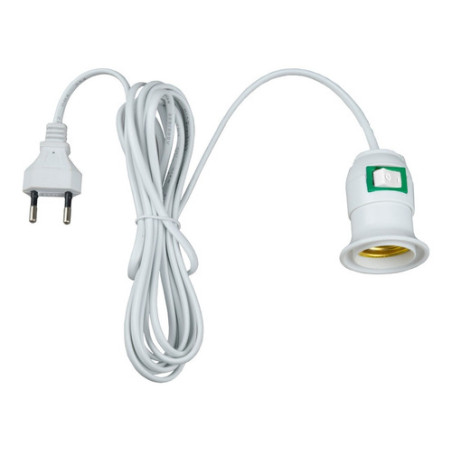 Soquete E27 con Interruptor Cable 5mts