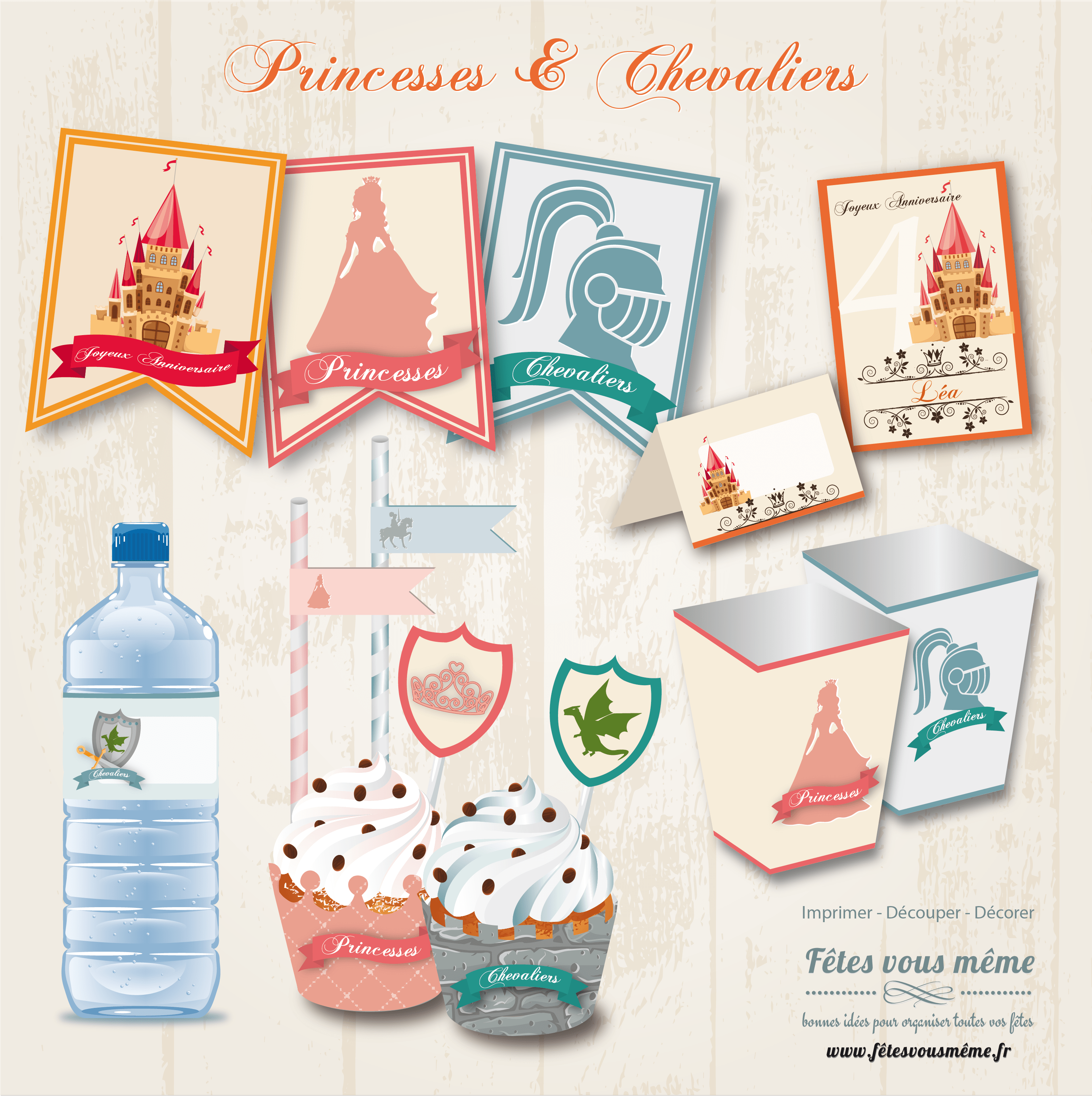 Décoration Médiévale à Faire Soi Même Décoration Princesse & Chevalier • Fêtes vous même