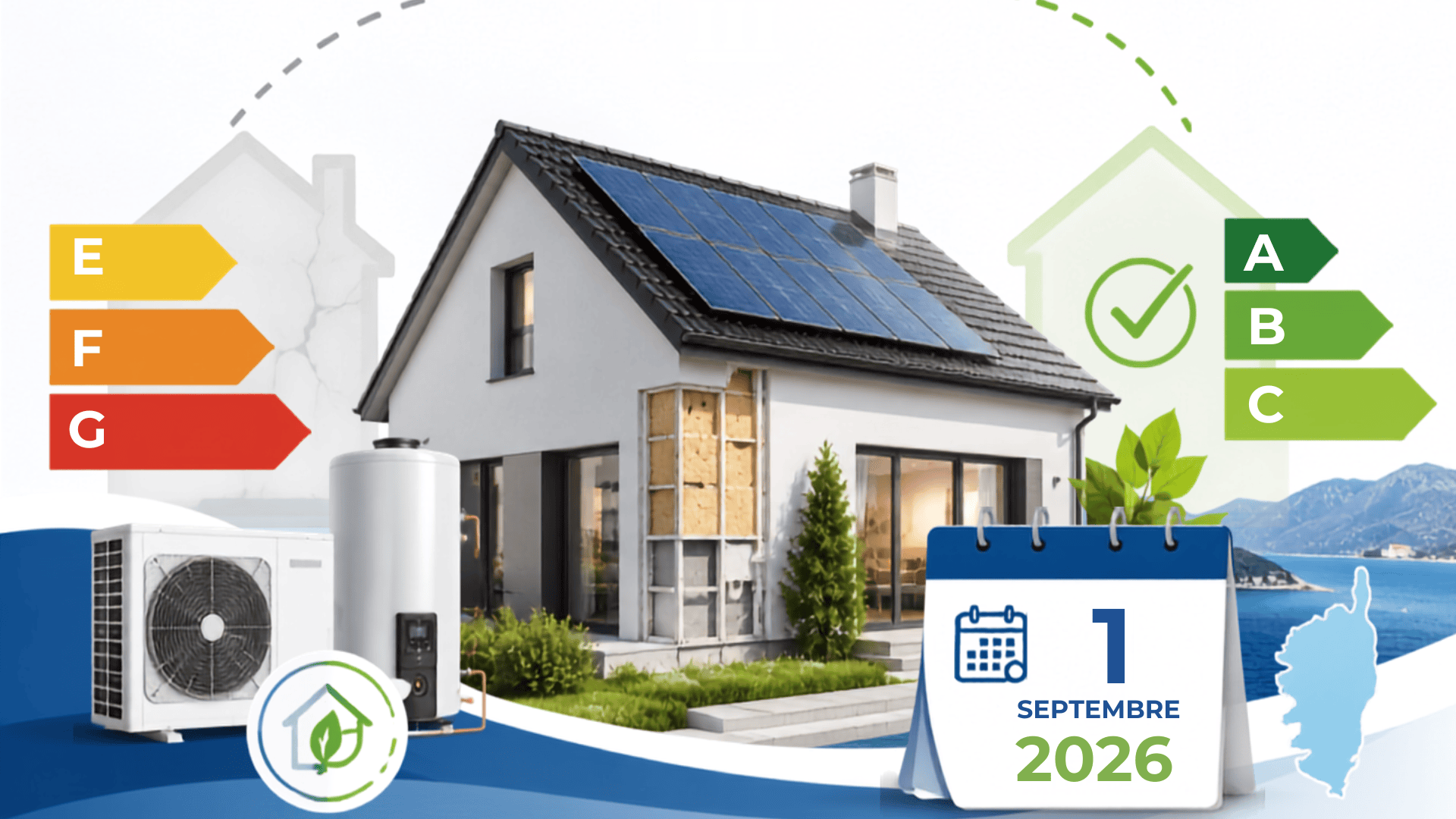 Plusieurs évolutions réglementaires concernant les aides à la rénovation énergétique entrent en vigueur à compter du 1er septembre 2026. Du côté des Certificats d’Économies d’Énergie (CEE), les principales évolutions concernent notamment de nouvelles bonifications pour le solaire et les chauffe-eau thermodynamiques, le recentrage des rénovations d’ampleur sur les logements classés E, F ou G avant travaux, ainsi que l’obligation d’agrément pour certaines pompes à chaleur individuelles afin de bénéficier des bonifications.