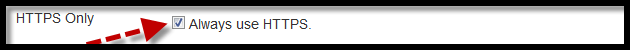 Twitter https selection box