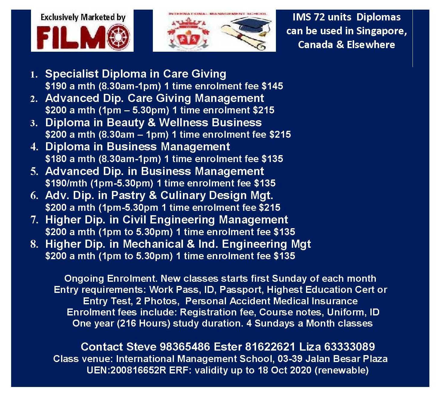 Sundays Part Time Diploma Courses On Civil Mechancial