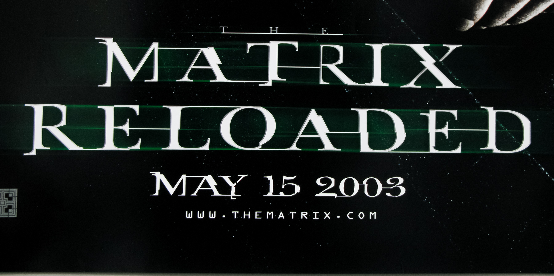 picture The Matrix Reloaded Logo film on paper
