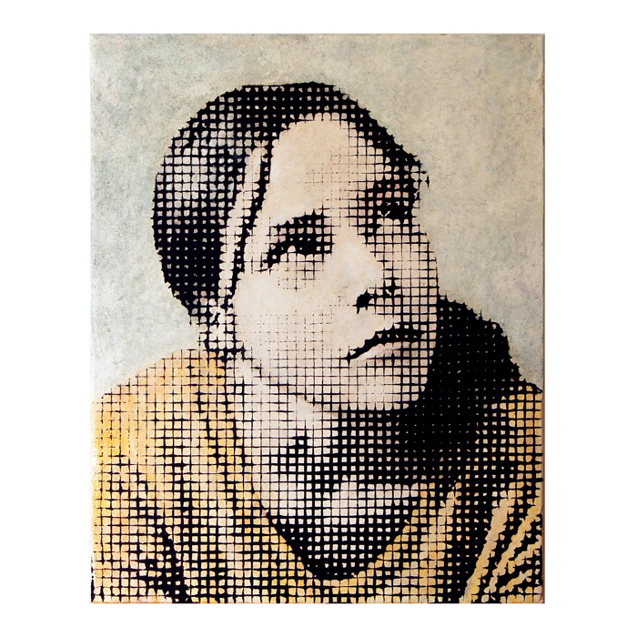 the wait (youth fades away) - Acrylic on canvas - 40 x 50 cm - signed on the back