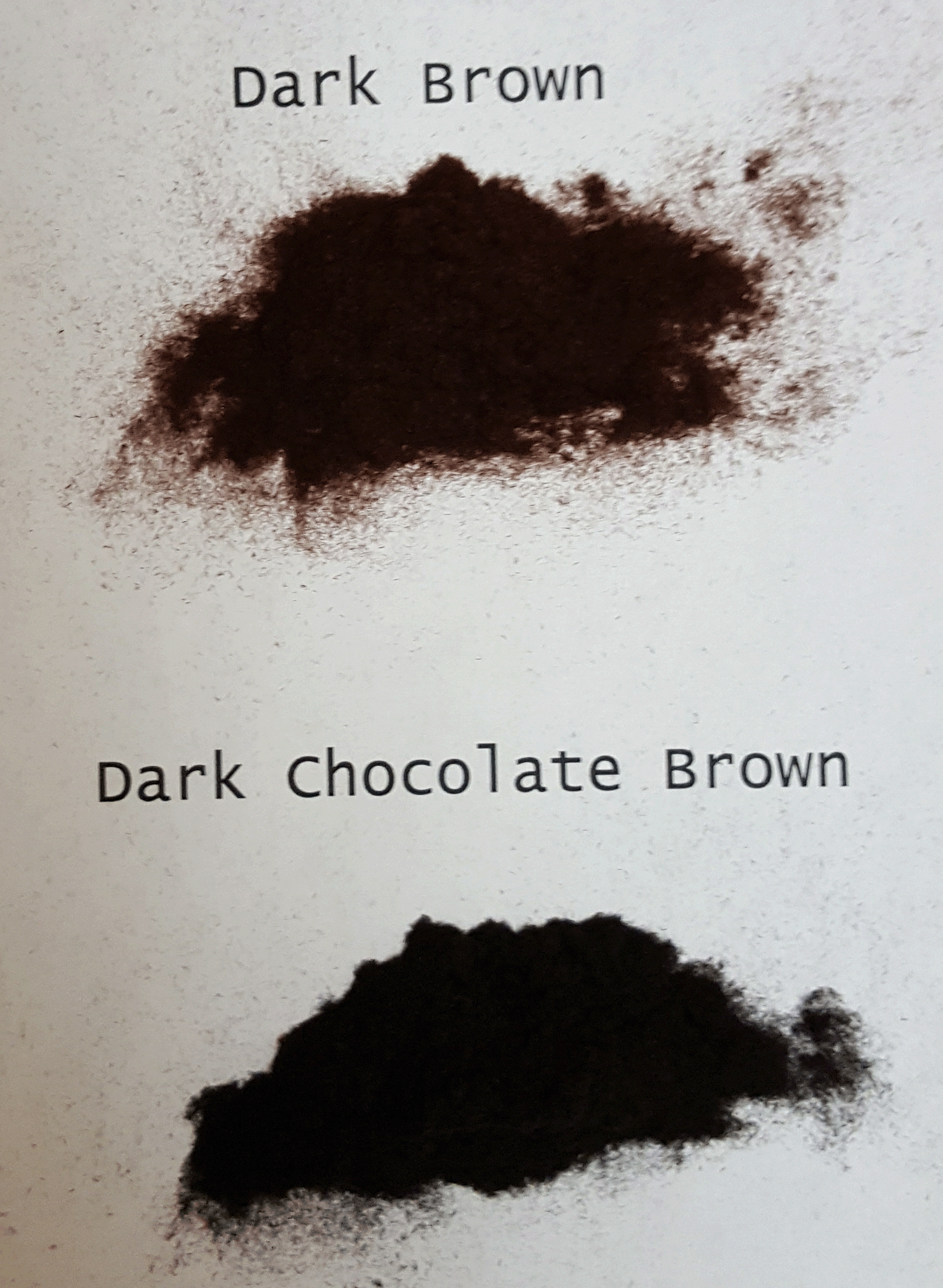 dark brown dark chocolate brown difference Finally Hair Fibers Blog