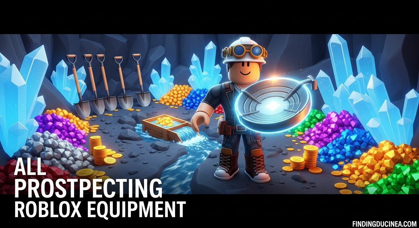 Prospecting Roblox Equipment List February 2026 Stats Prices Prospecting Roblox Equipment List 