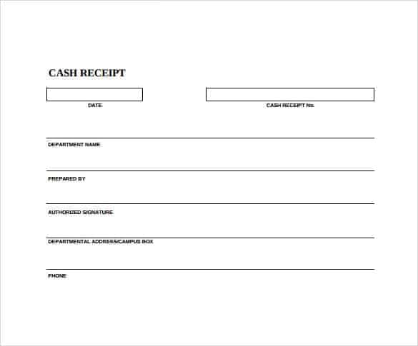 cash receipt templates find word templates