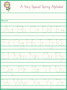 Alphabet Handwriting Worksheets A To Z For Preschool To