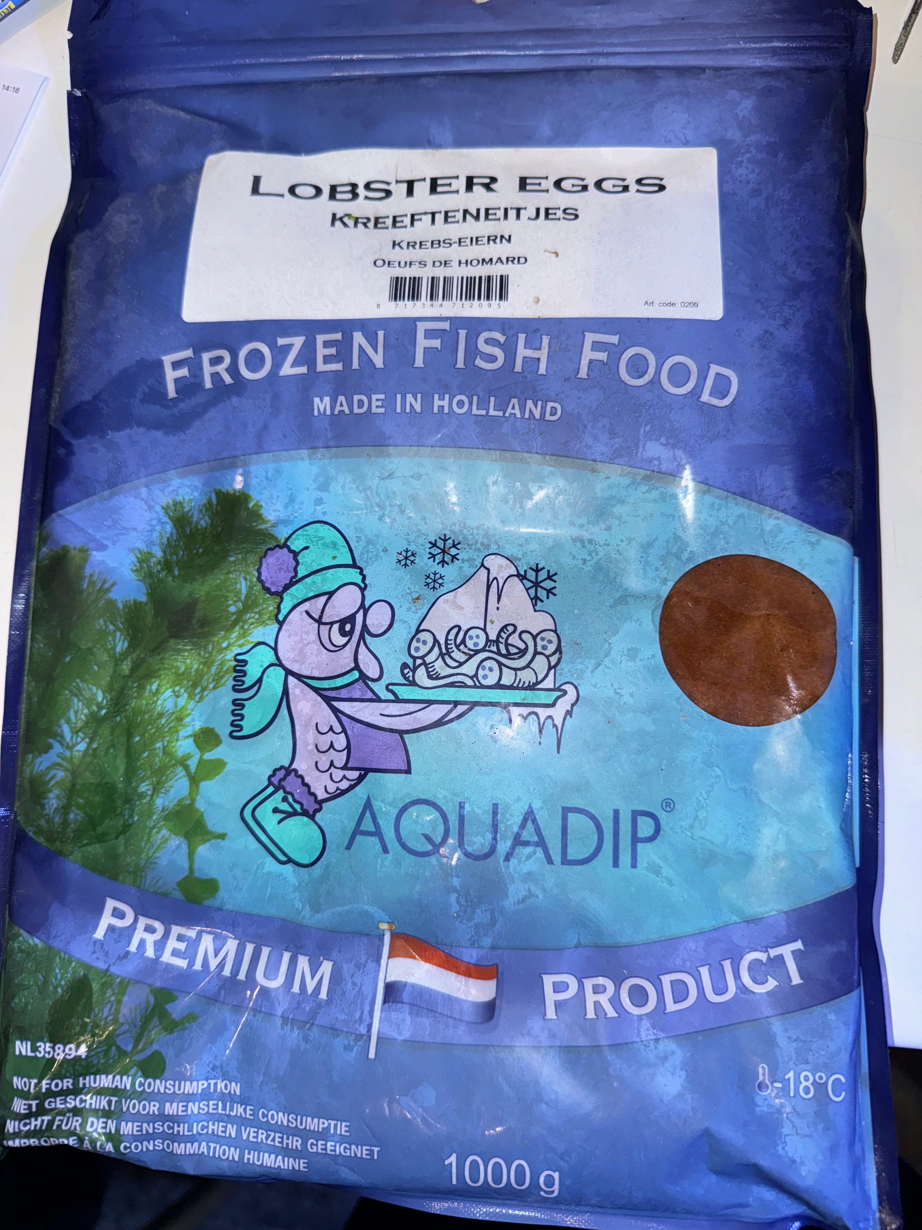 1000g frozen lobster eggs