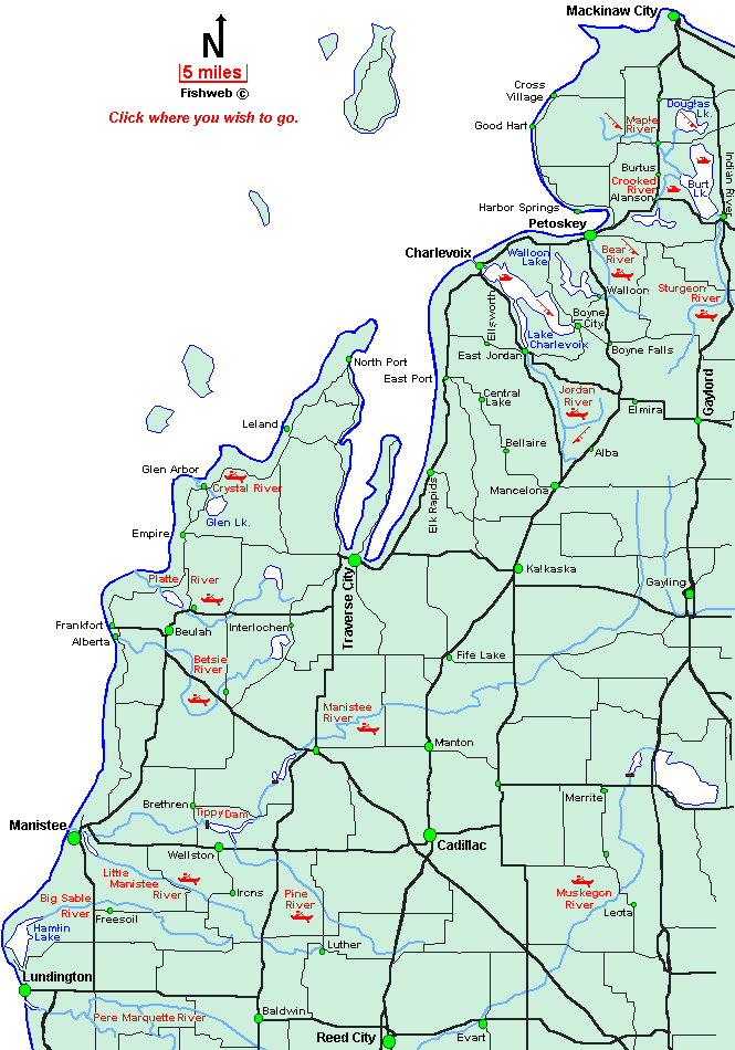 Map Of Northwest Michigan What is the background picture? (Charlevoix, MI) sceneone richmond
