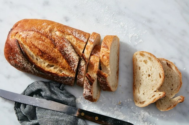 Sourdough bread sliced