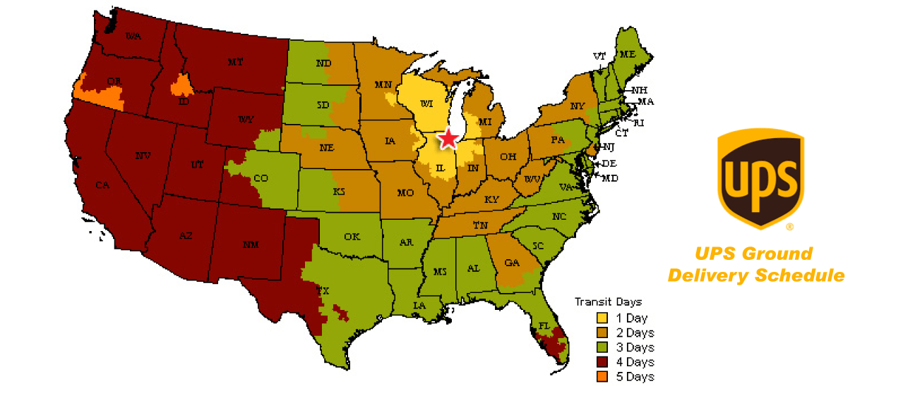 Ups Shipping Zone Map Usa Ground Calculator IHMC.
