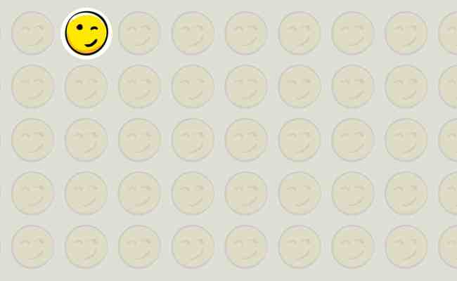 Visual Challenge: Test Your Acuity And Speed Of Observation By Unmasking The Intruder Emoji ...