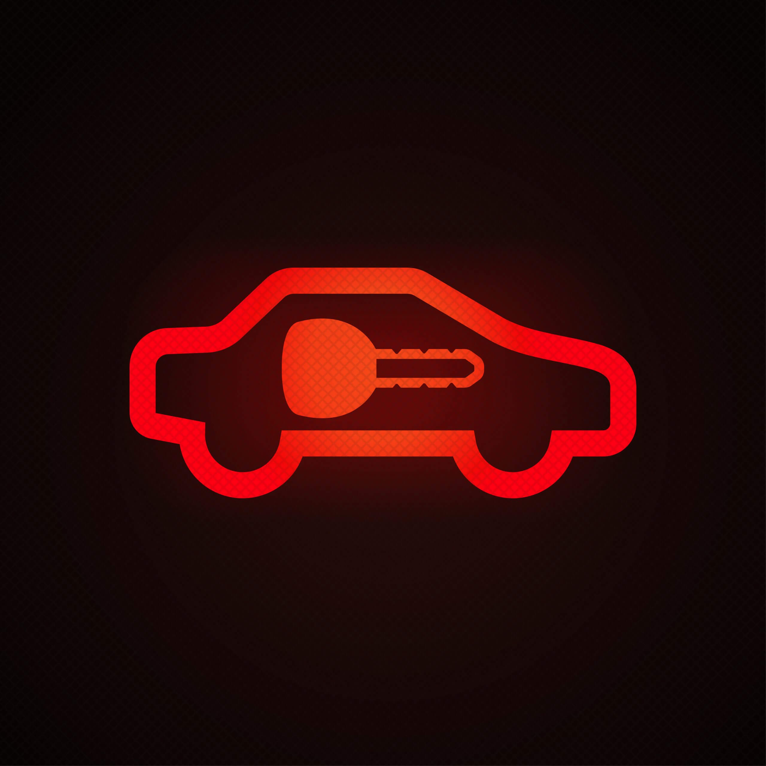 What does flashing red light on dashboard mean