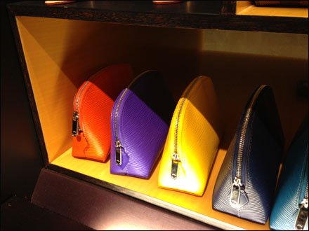Louis Vuitton Color Clutch Merchandising Array Choices