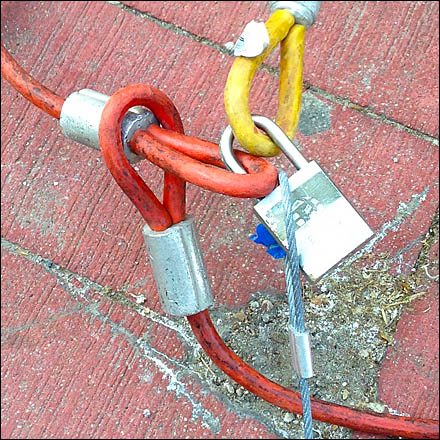Locking Cable Tethers Detail