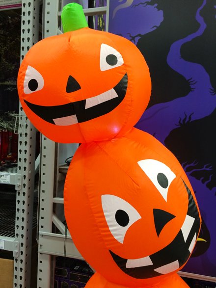Impossible Stack of Pumpkins