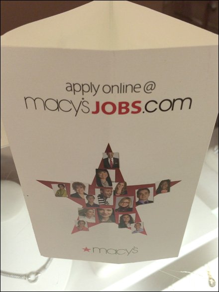 Macy's Hiring Triangular Standup 3