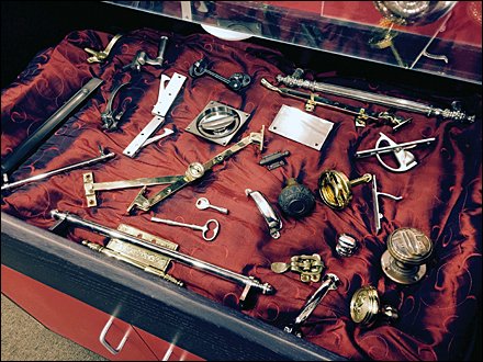 Cabinet Hardware Museum Case Elevates Presentation
