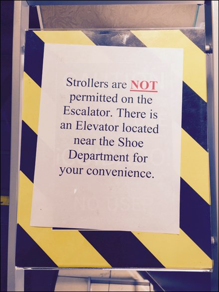 Warning Stripes Bar Baby Strollers