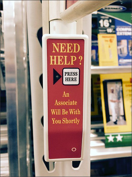 Need Help Press Here Call Button 3
