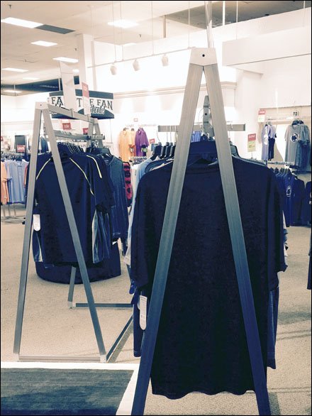 Triangular Apparel Rack 2