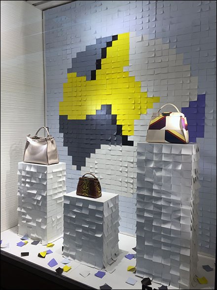 Fendi® Post-It® Note Pointallism