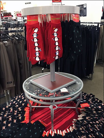 Winter Sock Stacked Carousels Double Display